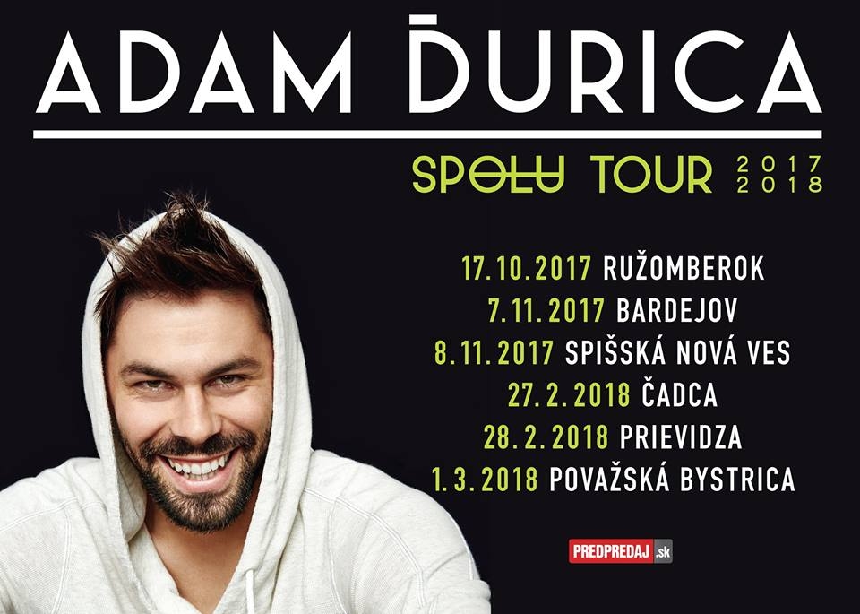 Adam Ďurica sa v rámci SPOLU TOUR predstaví aj v Bardejove