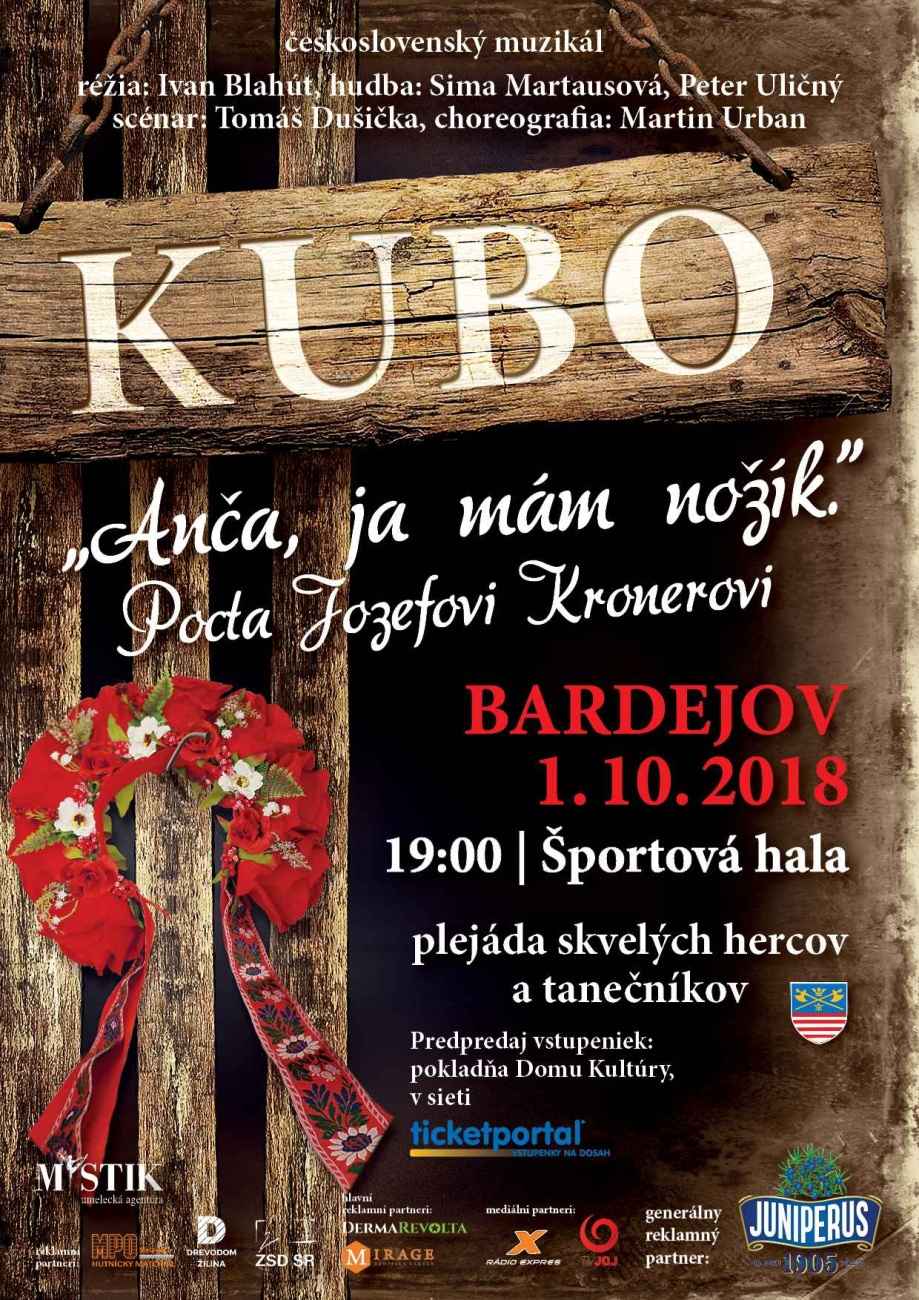 Exceletný československý muzikál KUBO má namierené do Bardejova!